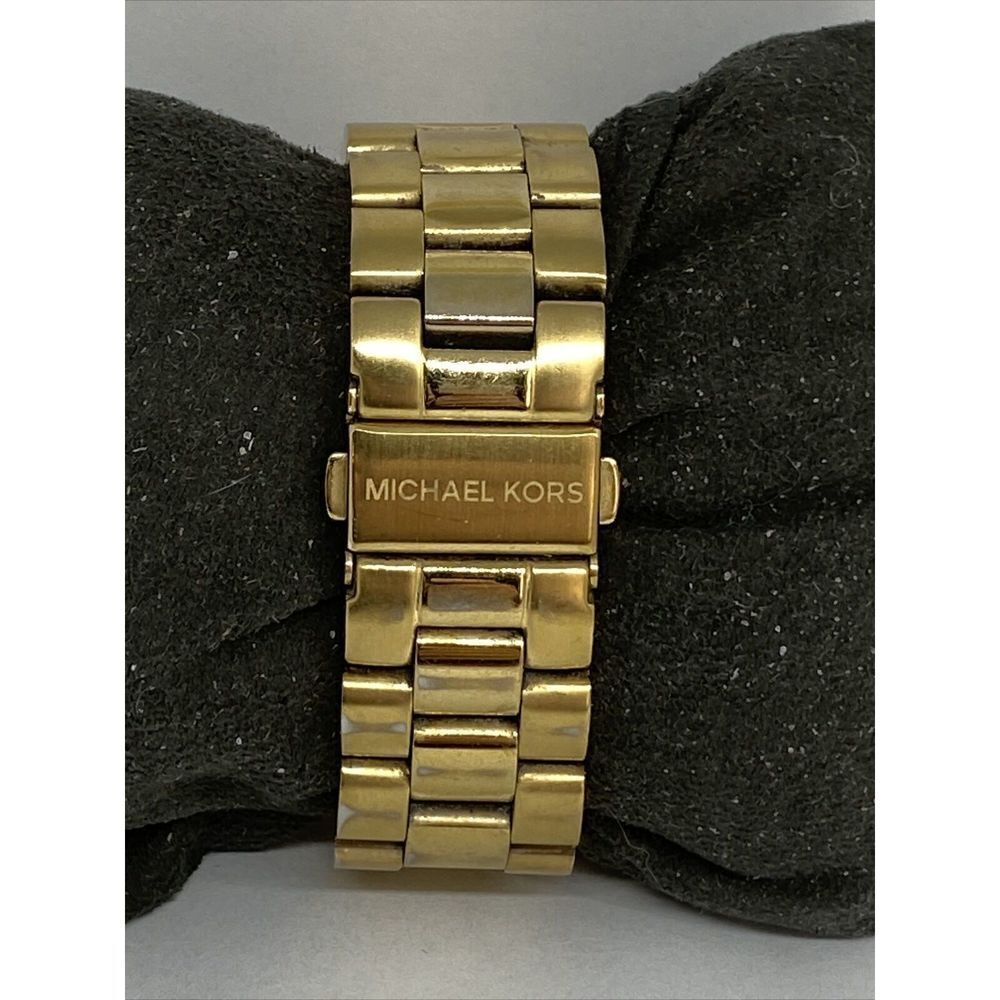 Michael Kors MK5055 Unisex Gold Stainless Steal Analog Dial Quartz Watch GE445 - Picture 6 of 12